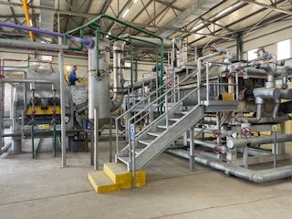 Industrial drill cuttings processing plant